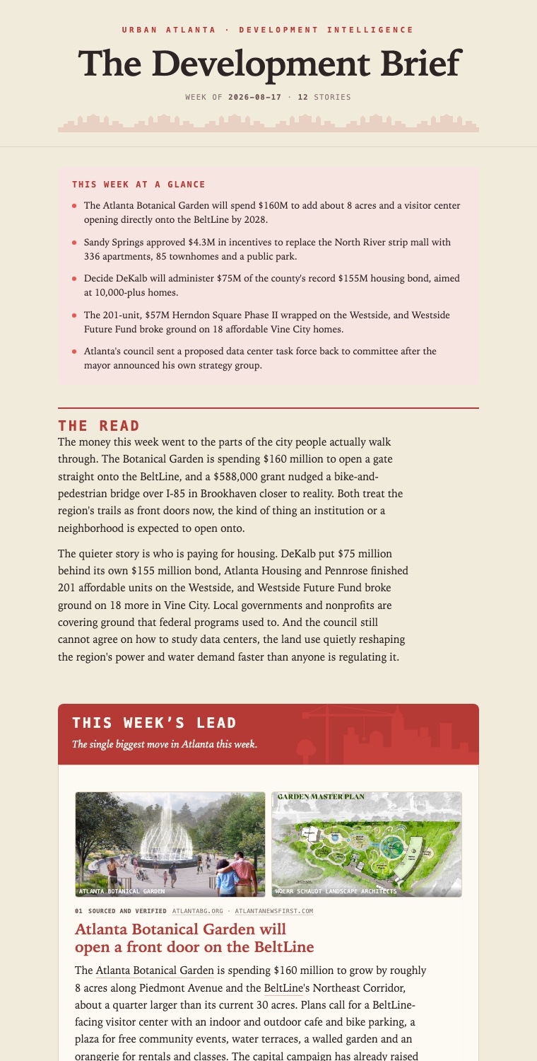 A recent issue of the The Atlanta Brief